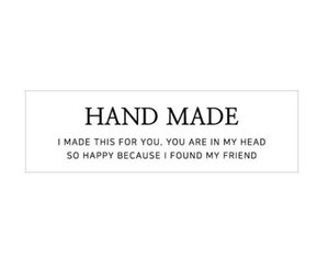 HAND MADE 투명 스티커(5장-20매)